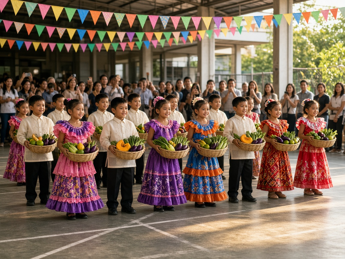 Nutrition Month program in the covered court